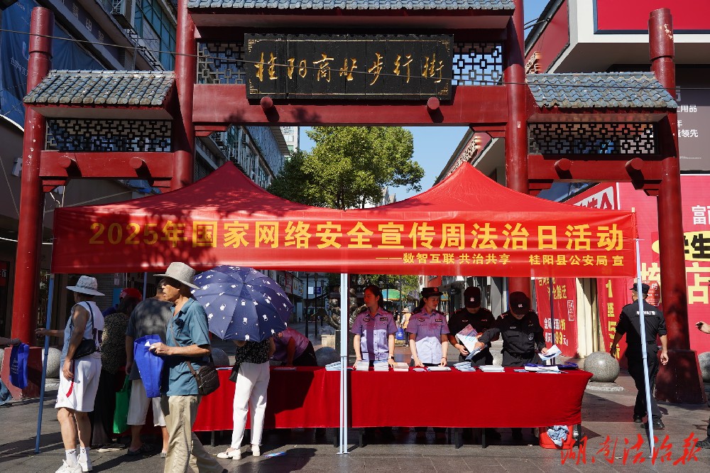 筑牢“网络安全”坚固堤坝 桂阳公安在行动
